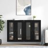 vidaXL Wandschr&auml;nke 2 pcs Schwarz Eichen-Optik 69,5 x 34 x 90 cm