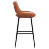 vidaXL Barhocker 2 Stk. Hellbraun Kunstleder