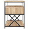 vidaXL Nachttische 2 Stk. Sonoma-Eiche 40x42x55 cm Holzwerkstoff