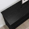 vidaXL Konsolentisch mit Regal Schwarz Eichen-Optik 100 x 32 x 75 cm