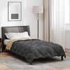 vidaXL Winterbettdecke Anthrazit und Taupe 220 x 140 cm Mikrofaser