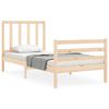 vidaXL Bettgestell ohne Matratze Einzelbett Massivholz Kiefer