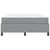 vidaXL Boxspringbett Hellgrau 140 x 200 cm Stoff