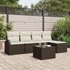 vidaXL Gartensofa-set Braun Poly-Rattan