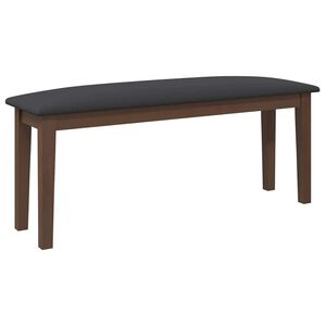 vidaXL Bank 110 cm Braun Massivholz Gummibaum
