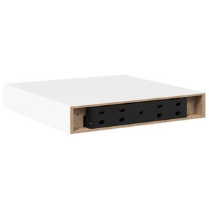 vidaXL Schweberegal Wei&szlig; 23x23,5x3,8 cm MDF