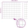 vidaXL Zaun mit Pfosten Gr&uuml;n 0,8 x 25 m Stahl