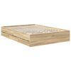 vidaXL Bettrahmen Sonoma-Eiche 140 x 200 cm Ingenieurs Holz