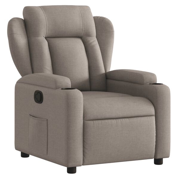 vidaXL Relaxsessel Taupe Stoff