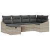 vidaXL Sofa Set 6 stk. Poly-Rattan