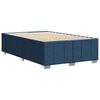 vidaXL Bettgestell ohne Matratze Blau 120x190 cm Stoff