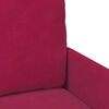 vidaXL Sofas mit Kissen 55cm Weinrot Sperrholz