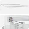 vidaXL Markise Einziehbar Anthrazit und Wei&szlig; 4,5x3 m Stoff & Aluminium