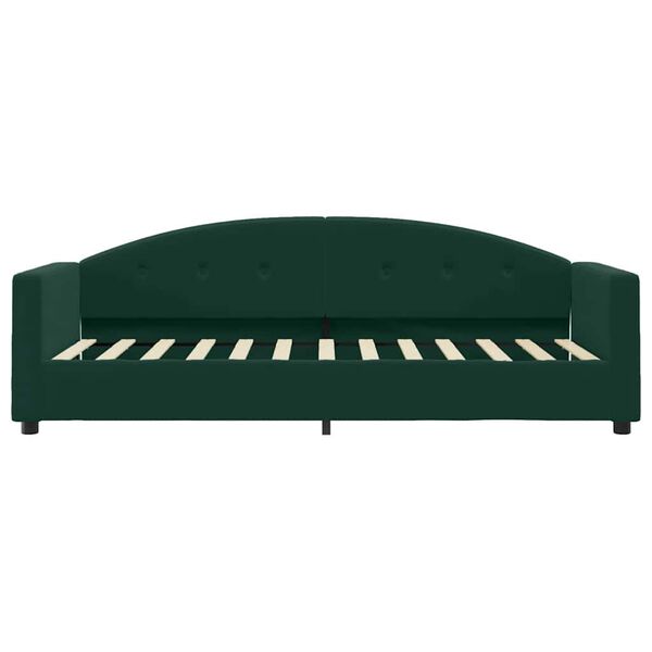 vidaXL Tagesbett mit Matratze Dunkelgr&uuml;n 90x200 cm Samt