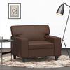 vidaXL Sessel Braun 60 cm Kunstleder