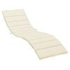 vidaXL Sonnenliegen-Auflage Creme 200x60x3 cm Oxford-Gewebe