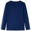 Kinder-Langarmshirt Marineblau 104