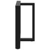 vidaXL Esstischbeine T-Form 2 Stk. Schwarz 90x35x(72-73) cm Stahl