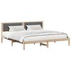 vidaXL Bettrahmen Dunkelgrau 200 x 200 cm Massives Kiefernholz
