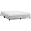 vidaXL Bettgestell ohne Matratze Hellgrau 152x203 cm Queen-Size Samt