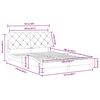 vidaXL Bettgestell ohne Matratze Dunkelgr&uuml;n 120x200 cm Samt