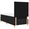 vidaXL Boxspringbett mit Matratze Schwarz 100 x 200 cm Stoff