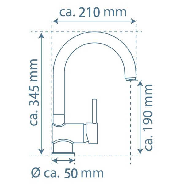 EISL Sp&uuml;ltischarmatur FUTURA Schwarz-Chrom