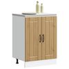 vidaXL Sp&uuml;lenunterschrank Lucca Artisan-Eiche Holzwerkstoff