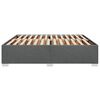 vidaXL Bettgestell ohne Matratze Dunkelgrau 200x200 cm Stoff