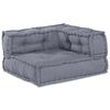 vidaXL Modulares Sofa 3 pcs Grau Stoff