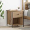 vidaXL Nachttisch 2 pcs Artisan-Eiche 40 x 42 x 50 cm Holzwerkstoff