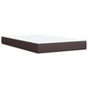 vidaXL Boxspringbett mit Matratze Dunkelbraun 120x200 cm Stoff