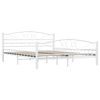 vidaXL Bettgestell Wei&szlig; Metall 160&times;200 cm
