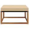 vidaXL Outdoor Hocker Massivholz Akazie Natur