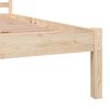 vidaXL Massivholzbett Kiefer 75x190 cm