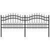 vidaXL Gartenzaun KAMPEN 240 x 115 cm Pulverbeschichteter Stahl