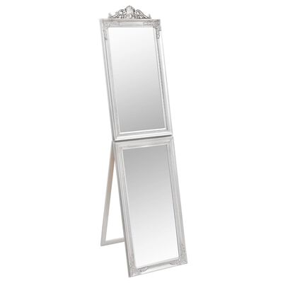 vidaXL Standspiegel Silbern 40x160 cm