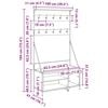 vidaXL Kleiderst&auml;nder Altholz 100 x 41 x 184 cm Holzwerkstoff