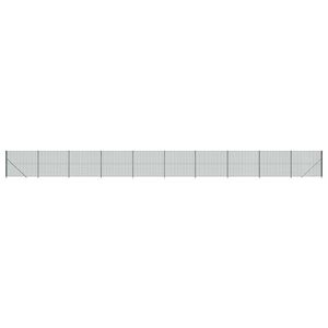 vidaXL Maschendrahtzaun mit Bodenflansch Gr&uuml;n 2,2x25 m