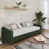 vidaXL Tagesbett USB Dunkelgr&uuml;n Stoff 90x200 cm