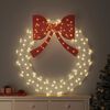 vidaXL Kranz mit 150 LEDs Warmwei&szlig; 120 cm Acryl