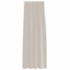 vidaXL Voile-Vorhang mit Vorh&auml;ngen 2 pcs Sand 225 x 140 cm Polyester