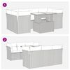 vidaXL 7-tlg. Garten-Sofagarnitur mit Kissen Braun Poly Rattan