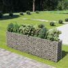 vidaXL Gabionen-Hochbeet Verzinkter Stahl 360&times;50&times;100 cm