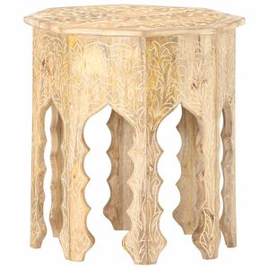 vidaXL Beistelltisch &Oslash;48 cm Massivholz Mango