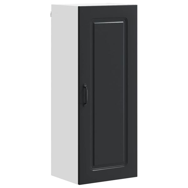 vidaXL K&uuml;chenschrank Kalmar Schwarz 40 x 31 x 100 cm Holzwerkstoff