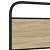 vidaXL Bettgestell ohne Matratze 135x190 cm Sonoma-Eiche Holzwerkstoff