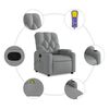 vidaXL Massage-Relaxsessel, hellgrauer Stoff
