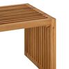 vidaXL Garten-Beistelltisch Braun 70 x 37,5 x 35,5 cm Massivholz Teak