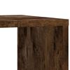 vidaXL Beistelltisch mit Rollen R&auml;uchereiche 50x30x55 cm Holzwerkstoff